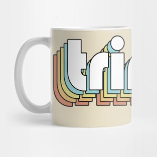 Trinity - Retro Rainbow Typography Faded Style Mug